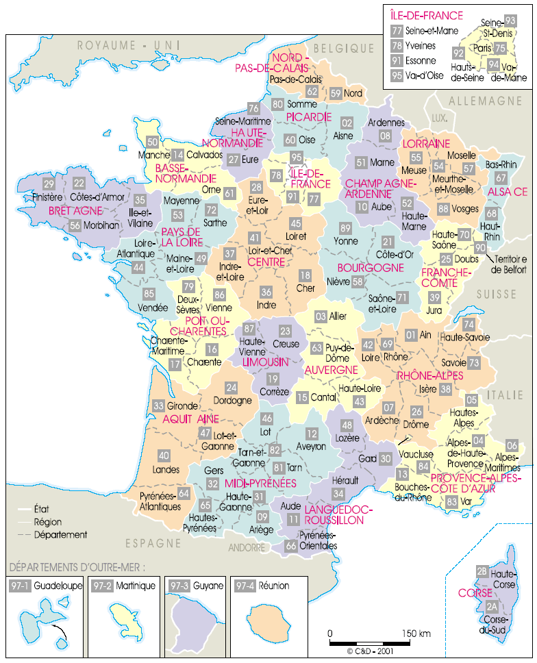 Accède à l'histoire de l'immatriculation en cliquant sur la carte des départements français ! border=