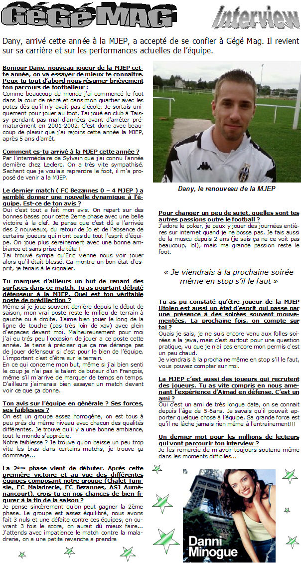 Interview Dany