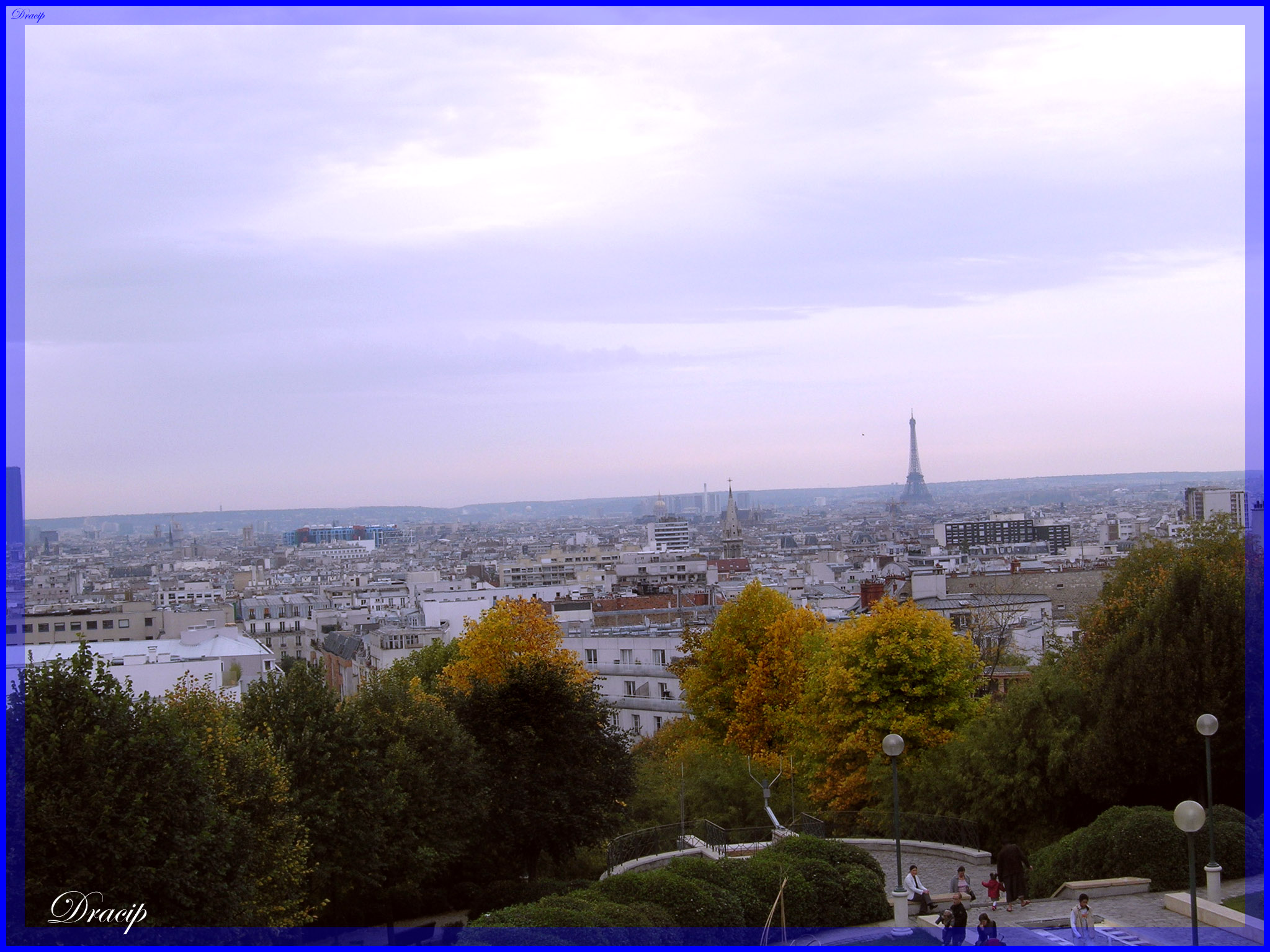 Paris.Vue de Belleville.