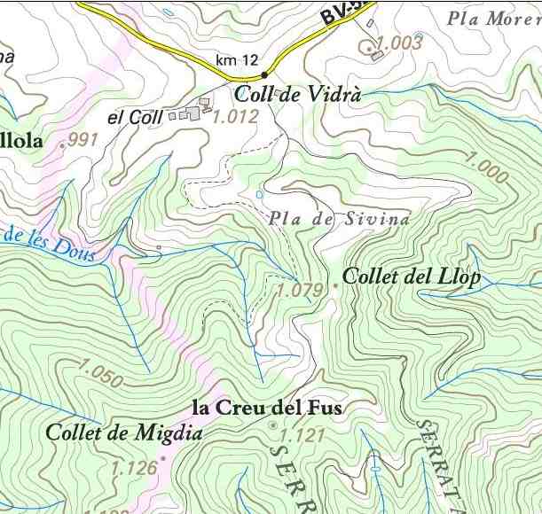 Agrandi l'image Carte ICC Collet del Llop