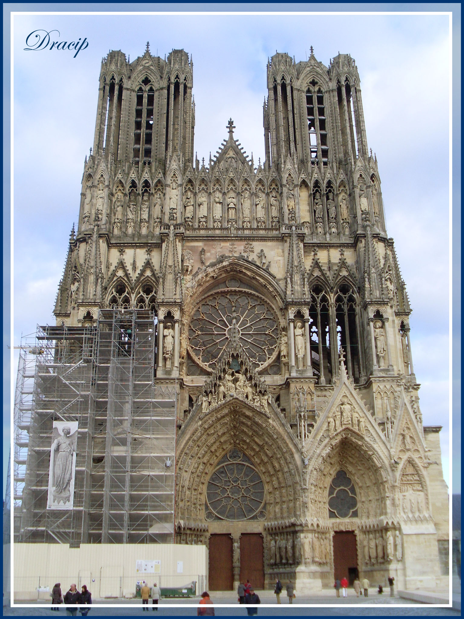 Cathédrale de Reims.Copyright Dracip.