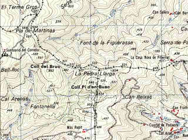 Agrandir l'image Coll del Bruc - ES-B-0530e sur carte