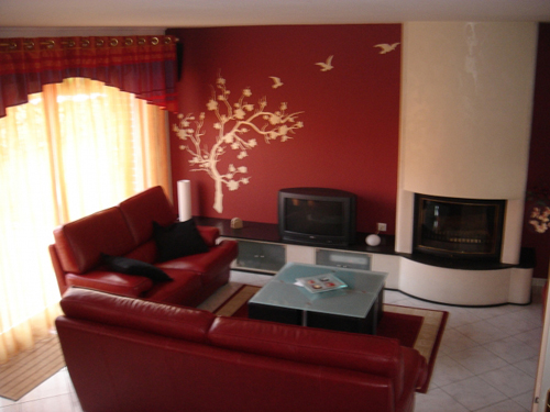 Salon moderne couleur taupe: salon moderne carrelage gris aujourd ... Salon moderne en couleur rouge