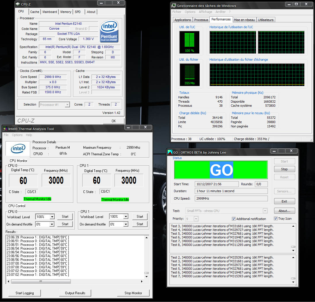 e2140 m0 stable 3 GHz 1,36 vcore reel