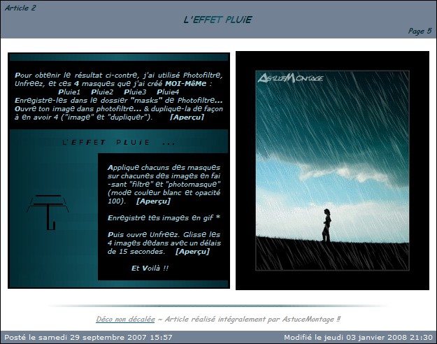 Effet Pluie