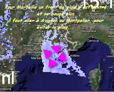 Interprétation quotidienne des radars de pluie (pour Paris): 080331034933142181893187