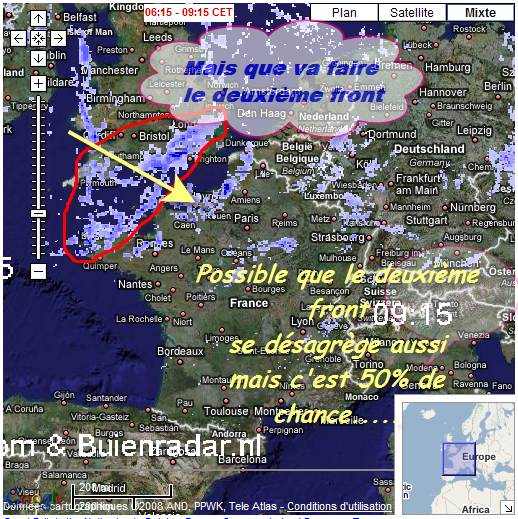 Interprétation quotidienne des radars de pluie (pour Paris): 080406094303142181912998