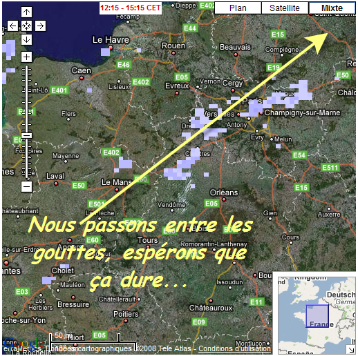Interprétation quotidienne des radars de pluie (pour Paris): 080408033026142181922661