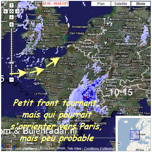 Interprétation quotidienne des radars de pluie (pour Paris): 080411104411142181933548