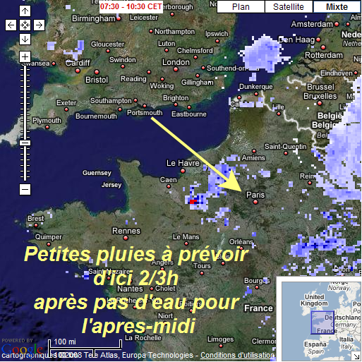 Interprétation quotidienne des radars de pluie (pour Paris): 080414104510142181946208