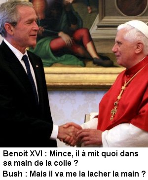 Visite de Benoit XVI chez Bush 08041703581676361959396