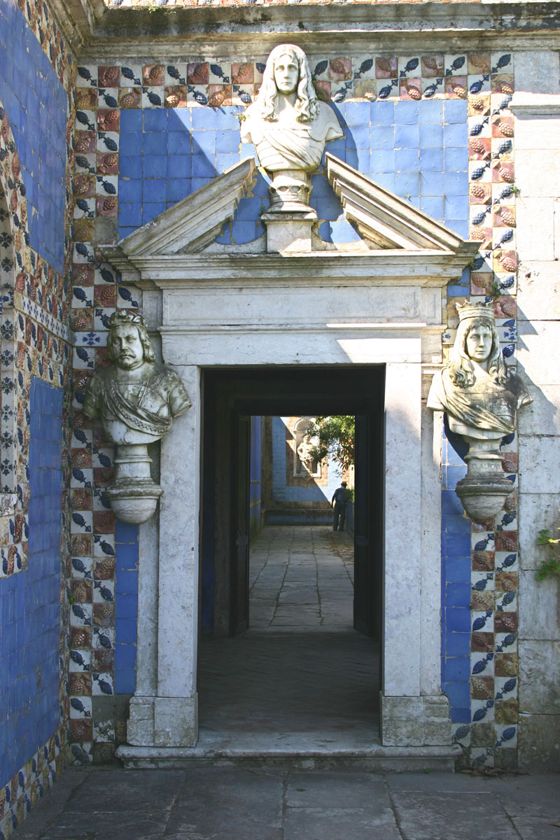 060413.30B Lisbonne, Pal&aacute;cio Fronteira_porte de la galerie des rois
