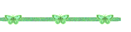 papillons animés verts