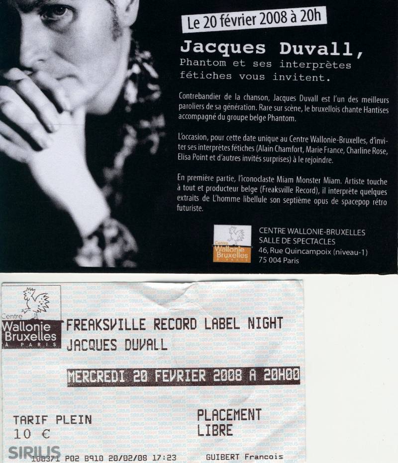 PHANTOM feat. JACQUES DUVALL & invités 20/02/2008 CWB à Paris : compte-rendu 080701024129277292233592