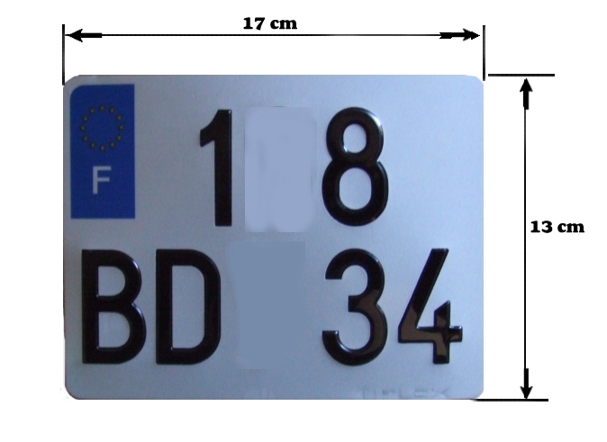 Nouvelles plaque custom