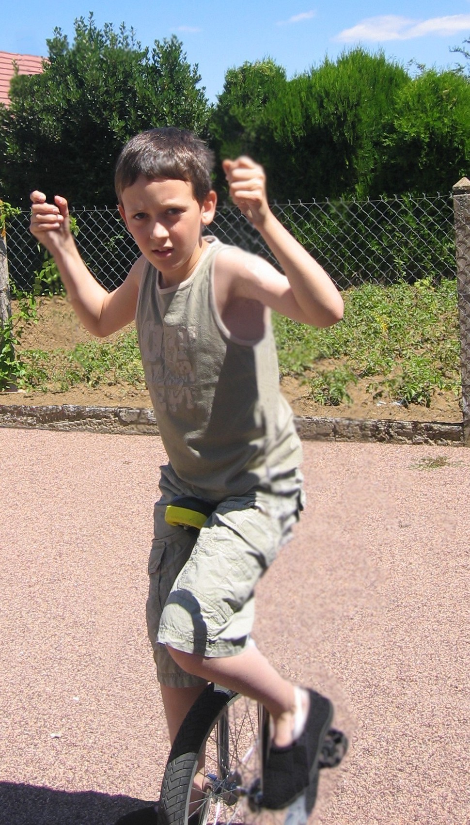 raphael en mono roue