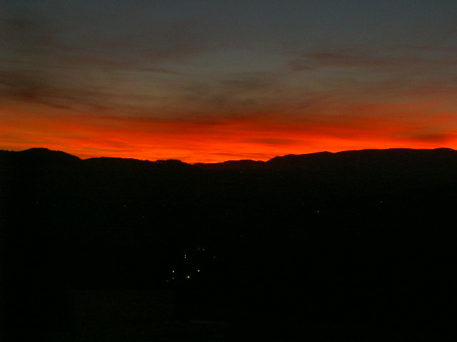 coucher de soleil sur tanneron