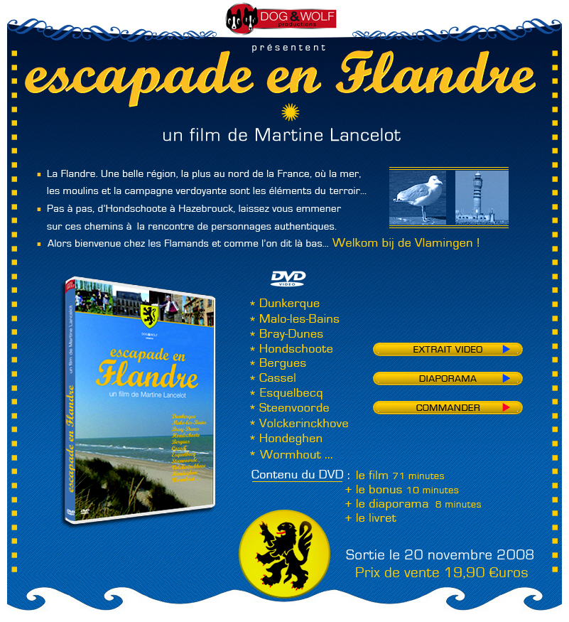 'Escapade en Flandre' een dvd over Frans-Vlaanderen 081220083801440052896251