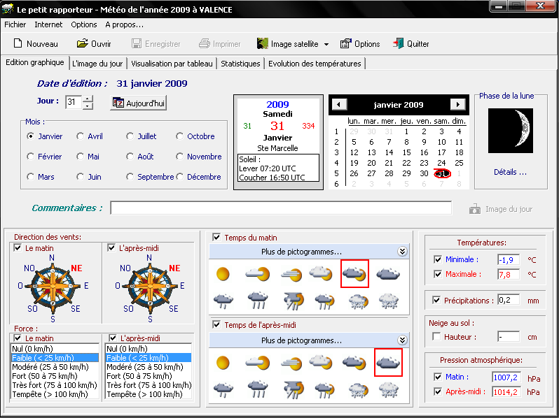 relev&eacute; du 31-01-2009