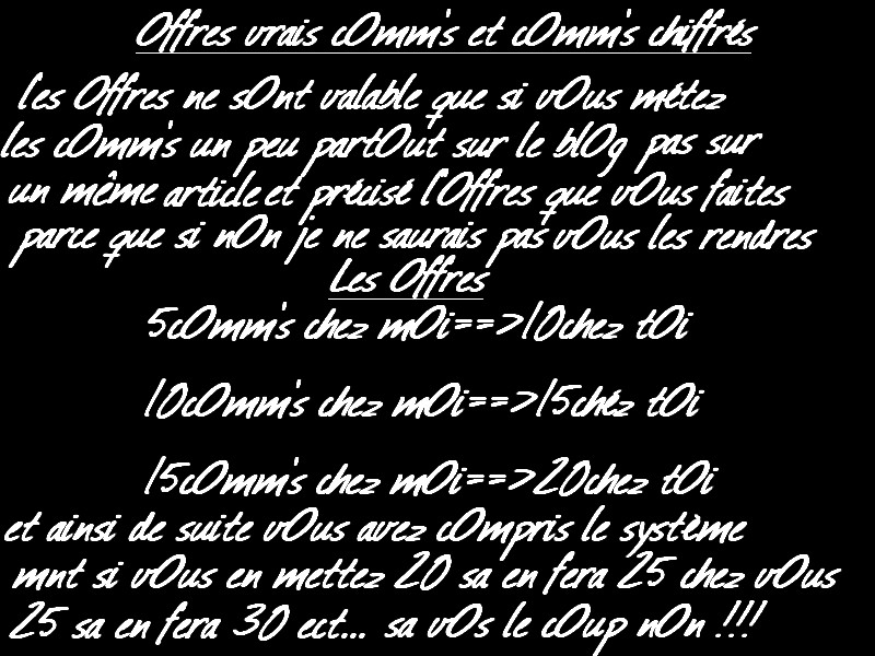 Offre cOmm's