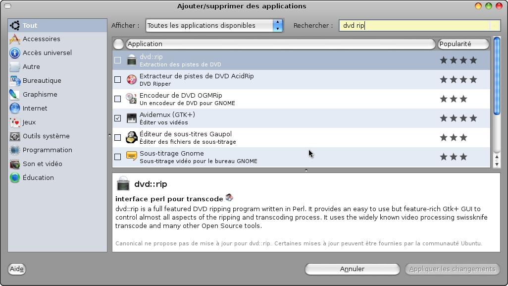 Capture-Ajouter-supprimer des applications