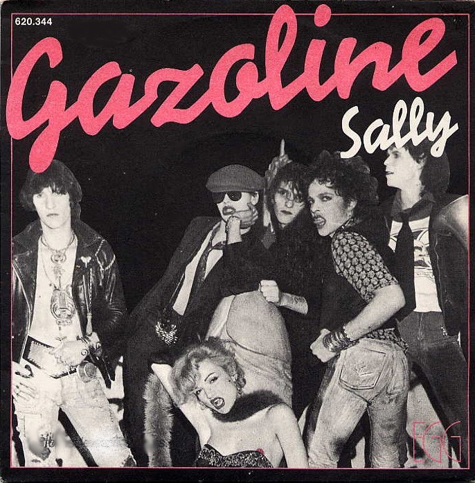 MARIE FRANCE sur la pochette du 45 tours "SALLY" de GAZOLINE (1977) 090312115639393753302712