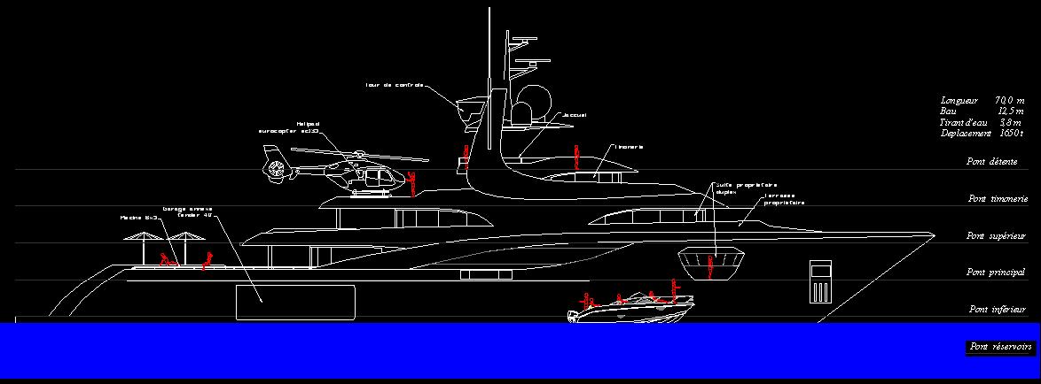 Une nouvelle idée super yacht 70 m le WM70 090330012001535043398046