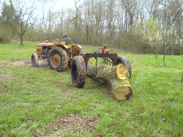 Porter des billes, diable, curt, débardage avec un N71 090503092314663773593637