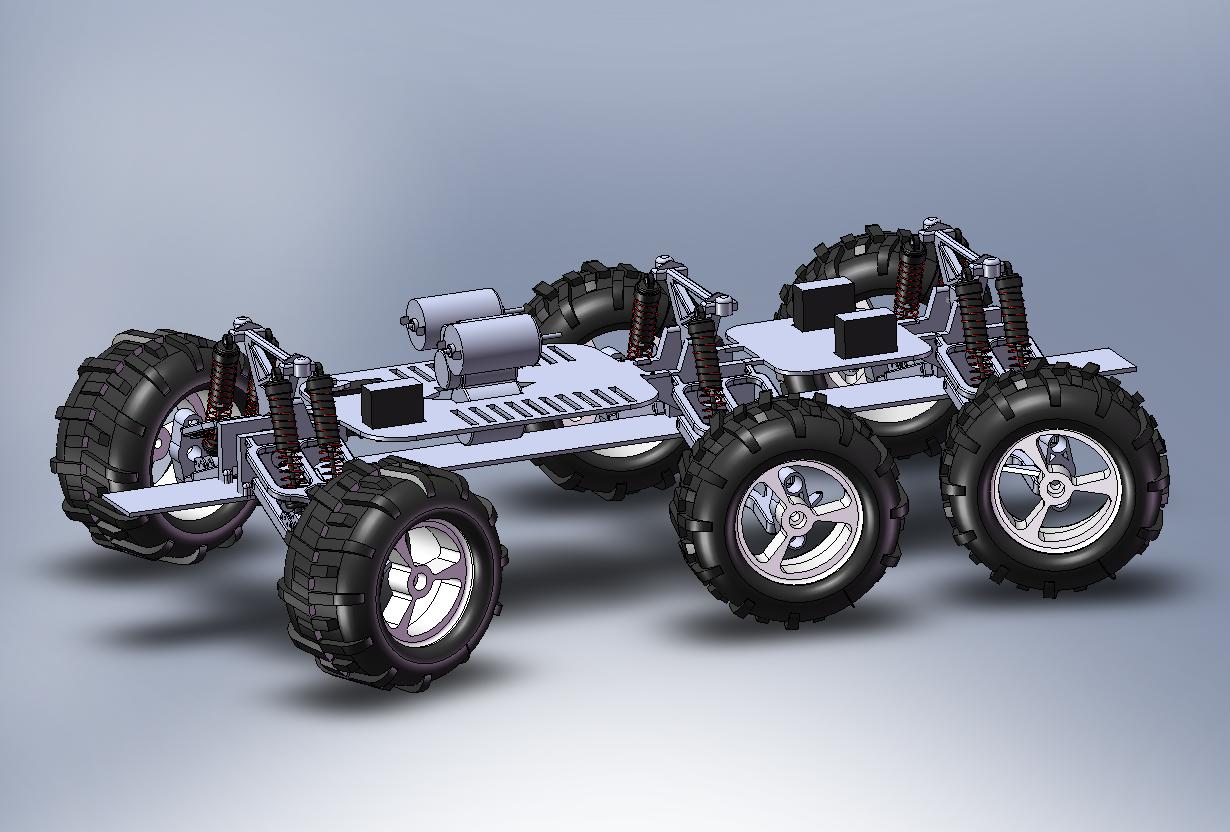 assemblage chassis avec roues