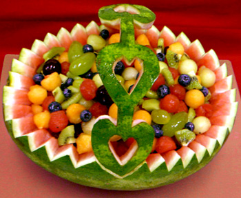 melon en panier décoratif   090613033613203193859697