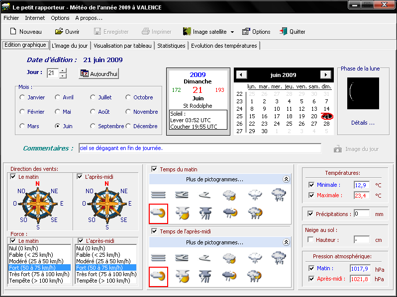 relev&eacute; du 21-06-2009